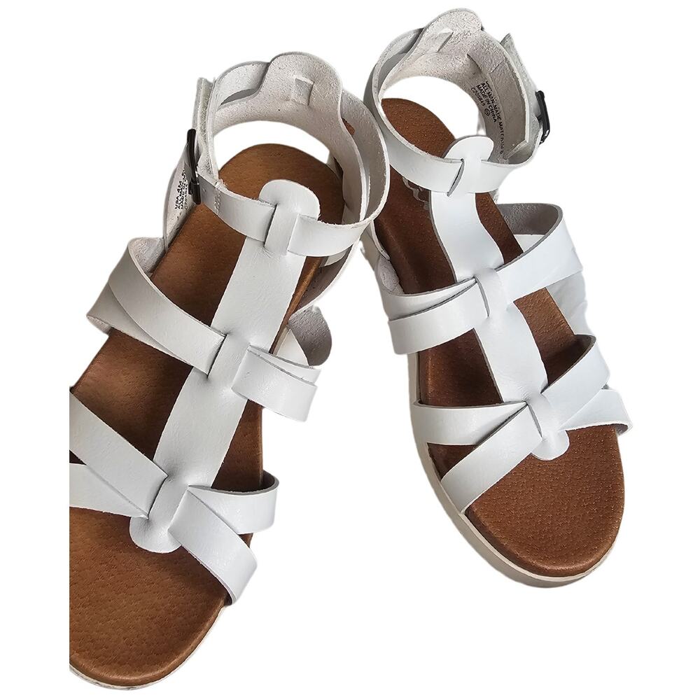 Nina Shoes Alpha Little Girls Gladiator Sandals Size 4 White Strappy Cushion - Picture 7 of 11